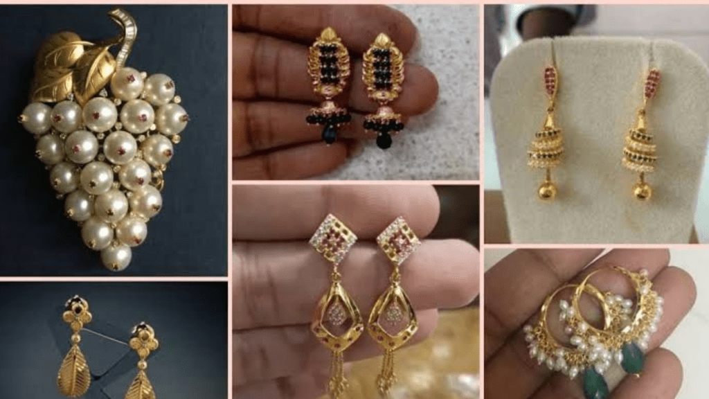 Gold Earrings Design