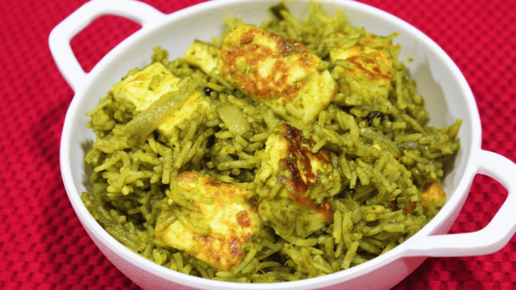 Palak Paneer Pulao