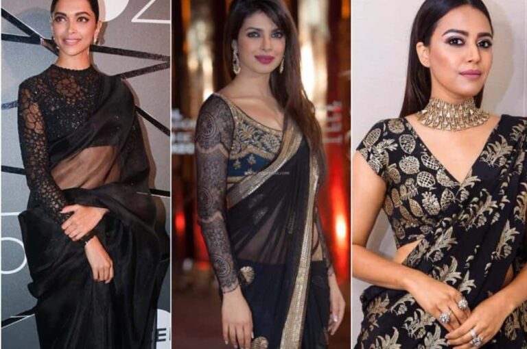 Black Saree Tips:काली साड़ी को खुबसूरती से स्टाइल करने के तरीके!