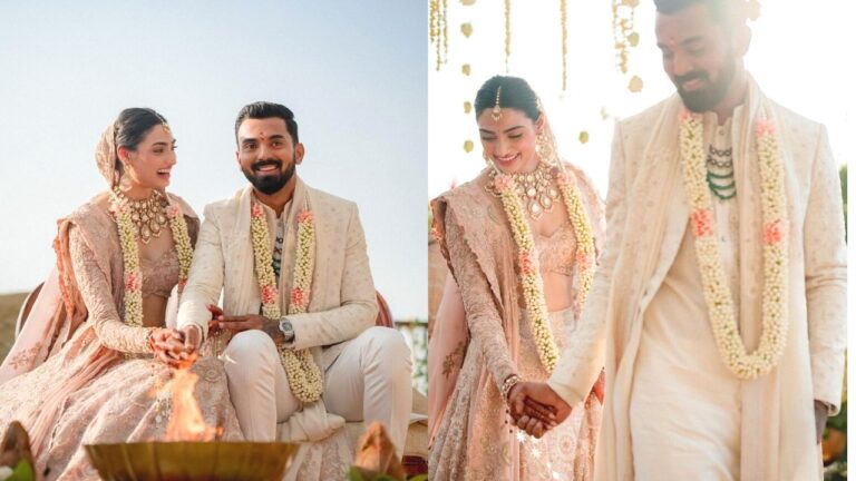 KL Rahul-Athiya Shetty Wedding: अथिया शेट्टी ने राहुल को किया क्लीन बोल्ड, 7 फेरों की तस्वीरें वायरल, देखें