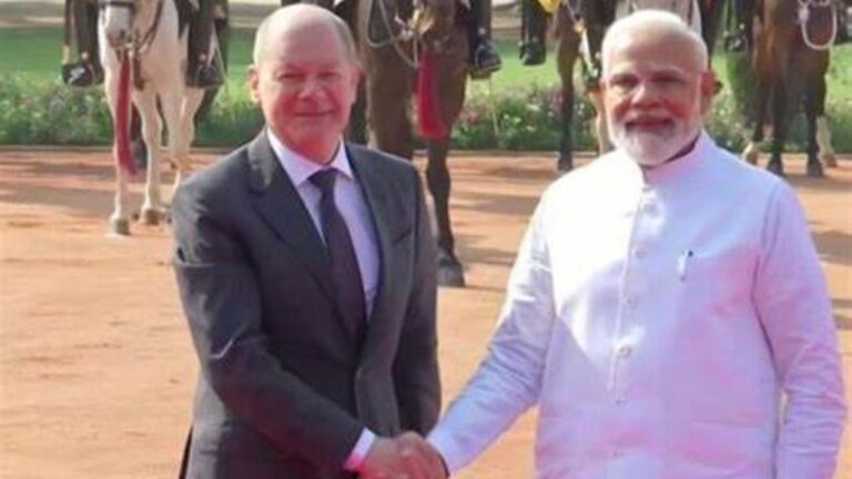 German chancellor: भारत के दो दिवसीय दौरे पर आए जर्मन चांसलर, कहा-जर्मनी और भारत के बीच हैं बहुत अच्छे संबंध