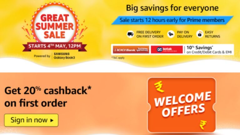 Amazon Sale: ऐमेजॉन पर होने वाली है बंपर ऑफर्स की शुरुआत, स्मार्टफोन से लेकर टीवी पर मिलेगी तगड़ी छूट, तुरंत तैयार कर लें विशलिस्ट