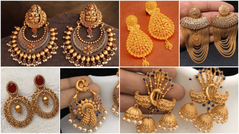 Gold Earrings Design : आपकी खूबसूरती में चार चांद लगा देगा सोने की ये इयरिंग्स, देखें न्यू कलेक्शन