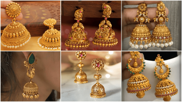Gold Jhumka Designs : आपकी सुंदरता में चार चांद लगा देंगी ये गोल्ड की झुमकी, डिजाइन इतना प्यारा कि हर कोई तारीफ करेगा