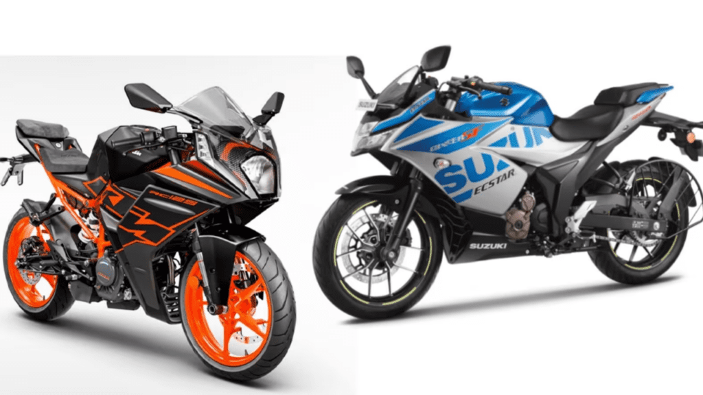 KTM RC 125 VS Suzuki Gixxer SF250