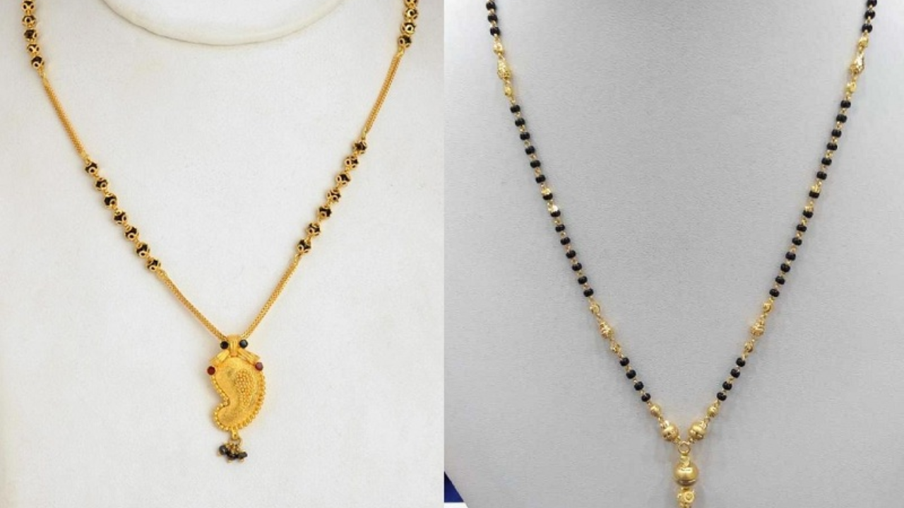 Chote mangalsutra sale ki design