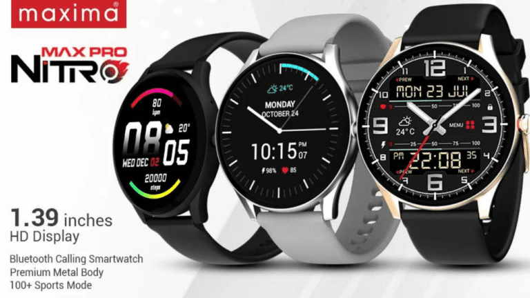 Maxima Max Pro Nitro की धांसू स्मार्टवॉच देश में लॉन्च,कम में मिलेंगे ज्यादा फीचर्स,देखें डिटेल