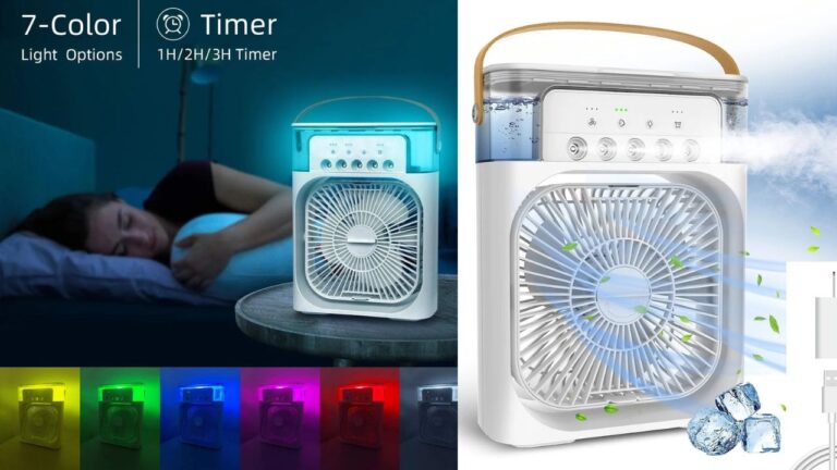 Mini LED Humidifier Cooling Fan: ताबडतोड़ कूलिंग के साथ लाइट का भी मजा देता ये फैन, तुरंत जानें खासियत