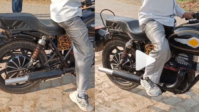 बुलेट को बना दिया अनोखी इलेक्ट्रिक बाइक, जुगाड़ देखकर आप भी पकड़ लेंगे माथा, देखें गज़ब वीडियो