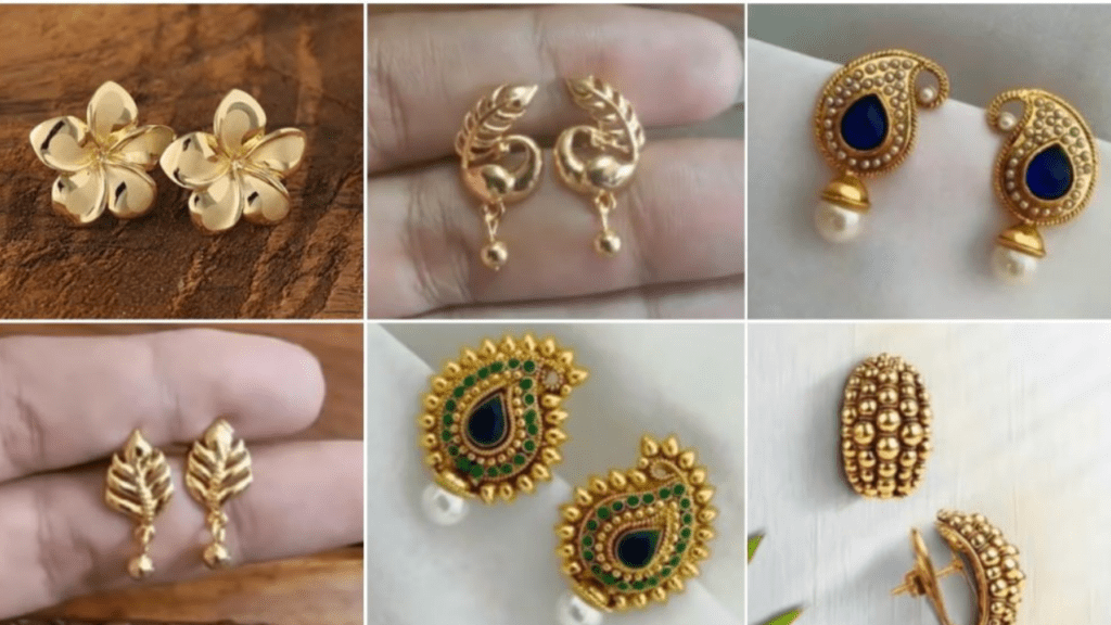 Gold Earrings Design