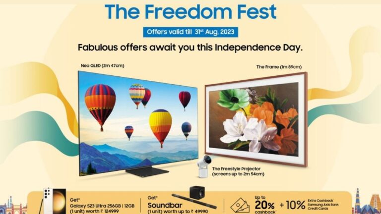 Samsung freedom Fest Sale: सैमसंग दे रही है स्मार्ट टीवी के साथ ये बेहतरीन स्मार्टफोन बिलकुल मुफ्त,पढ़ें डिटेल