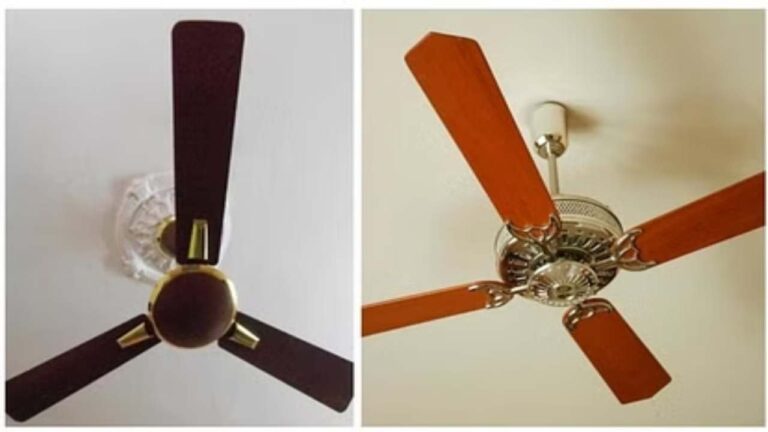 घर में लगवाने जा रहे Ceiling fan तो पहले जान लें 3 और 4 ब्लेड के पंखे में अंतर,नहीं तो पड़ेगा पछताना