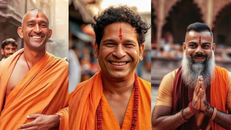 Indian Cricket Team: सब कुछ छोड़ साधु बने धोनी और सचिन, तस्वीरें देख फैंस के उड़े होश