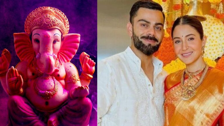 Ganesh Chaturthi: खिलाड़ियों ने पत्नी संग मनाया गणेश उत्सव, सामने आई खूबसूरत  तस्वीरें