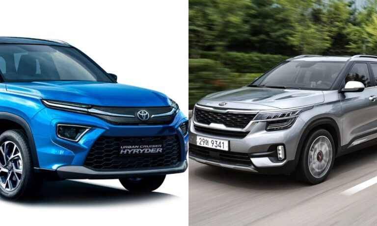 Toyota की सीएनजी Hyryder या फिर Kia Seltos  कौन सी SUV लेनी चाहिए?, यहां जानें फुल डिटेल