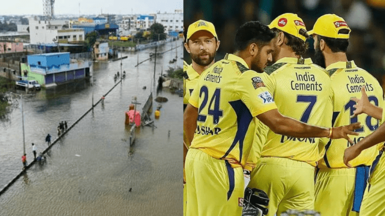 चेन्नई में आई बड़ी आपदा, Chennai Super Kings के खिलाड़ियों ने दी अपनी प्रतिक्रिया